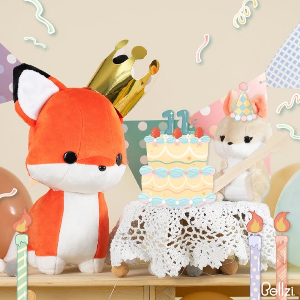 Bellzi Foxxi Fox Stuffed Animal